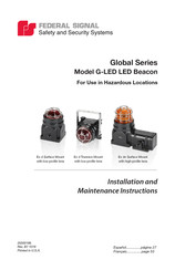 Federal Signal Global Serie Instrucciones De Instalación Y Mantenimiento