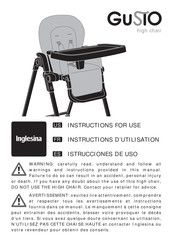 Inglesina Gusto Istrucciones De Uso