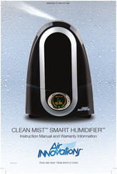 Air innovations CLEAN MIST SMART HUMIDIFIER Manual De Instrucciones E Información Sobre La Garantia