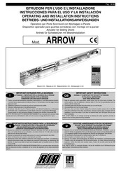 RIB ARROW Instrucciones Para El Uso Y La Instalacion