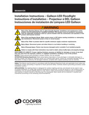Cooper Lighting Galleon Instrucciones De Instalación
