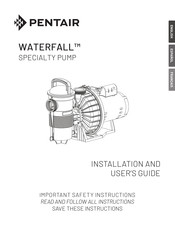 Pentair WATERFALL AF-120 Manual De Instalación / Guía Del Usuario