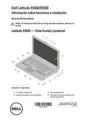 Dell Latitude E5530 Información Sobre Funciones E Instalación