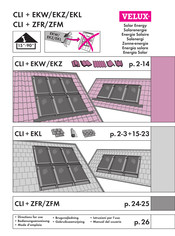 Velux CLI+EKZ Manual Del Usuario