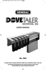 General Dovetail Jig Manual Del Usuario