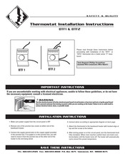 Cadet BTF2 Instrucciones De Instalación