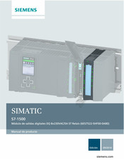 Siemens SIMATIC S7-1500 Manual De Producto