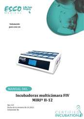 Esco Medical FIV MIRI II-12 Manual Del Usuario