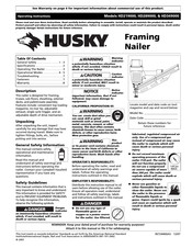 Husky HD219000 Manual De Instrucciones