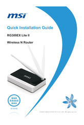 MSI RG300EX Lite II Guía De Instalación Rápida