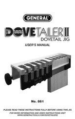 General Tools & Instruments DOVETAILER II Manual Del Usuario