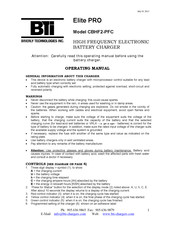 BTI Elite PRO Serie Manual De Operación