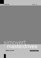 Siemens SIMOVERT MASTERDRIVES 6SE7087-8QX70 AD Manual Del Usario