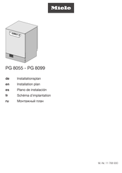 Miele PG 8061 U Plano De Instalación