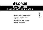 LORUS V071 Manual De Instrucciones