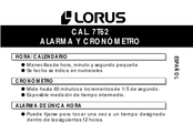 LORUS 7T62 Manual De Instrucciones