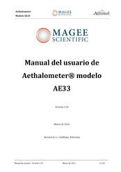 MAGEE Scientific Aethalometer AE33 Manual Del Usuario