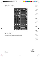 Behringer 121 DUAL VCF Guia De Inicio Rapido