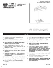 Uline H-1250 Manual De Instrucciones