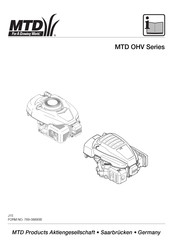 MTD products OHV Serie Instrucciones De Funcionamiento