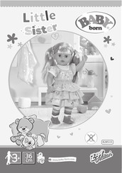 Zapf Creation BABY born Little Sister Manual Del Usuario