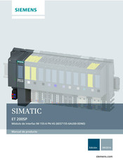 Siemens SIMATIC ET 200SP Manual De Producto