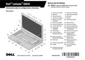 Dell Latitude E6510 Información Sobre La Configuración Y Funciones