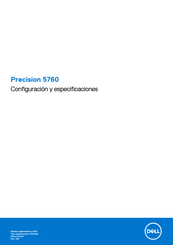 Dell Precision 5760 Configuración Y Especificaciones