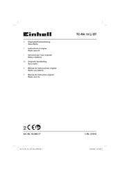 EINHELL TC-RA 18 Li BT Manual De Instrucciones Original