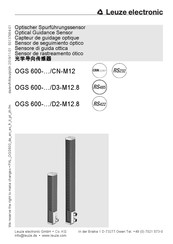 Leuze electronic OGS 600-D3-M12.8 Serie Manual Del Usuario