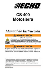 Echo CS-400 Manual De Instrucciones