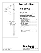 Bradley S19-310PVC Instalación