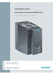 Siemens SINAMICS G120 Iinstrucciones De Servicio