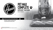 Hoover PET MAX COMPLETE Manual De Instrucciones