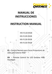 Greenice HX-FL20-RGB Manual De Instrucciones