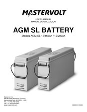 Mastervolt AGM-SL 12/150Ah Manual De Utilización