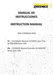 Greenice HYG-CONMUS-RGB Manual De Instrucciones