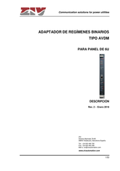 ZIV AVDM Manual Del Usuario