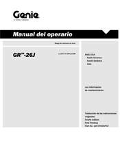 Genie GR-26J Manual Del Operario