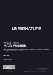 LG SIGNATURE LUWM101HWA Manual Del Propietário