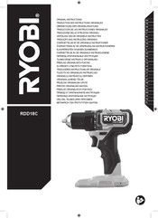 Ryobi RDD18C Traduction Des Instructions Originales