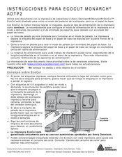 Avery Dennison ADTP2 Instrucciones