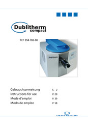 DENTAURUM Dublitherm compact Modo De Empleo