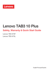 Lenovo TAB3 10 Plus Manual Del Usuario