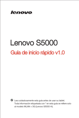 Lenovo S5000 Guia De Inicio Rapido