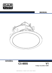 DAP Audio CS-850S Manual De Instrucciones