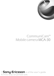 Sony Ericsson CommuniCam MCA-30 Manual De Instrucciones