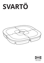 IKEA SVARTÖ Manual De Instrucciones