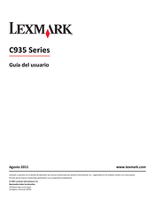 Lexmark C935 Serie Guia Del Usuario