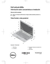 Dell Latitude 6430u Información Sobre Características E Instalación